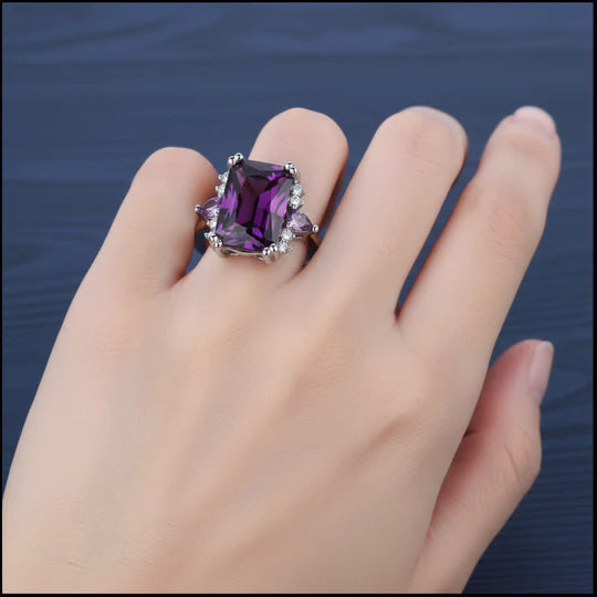 Anillo Francisca con amatista