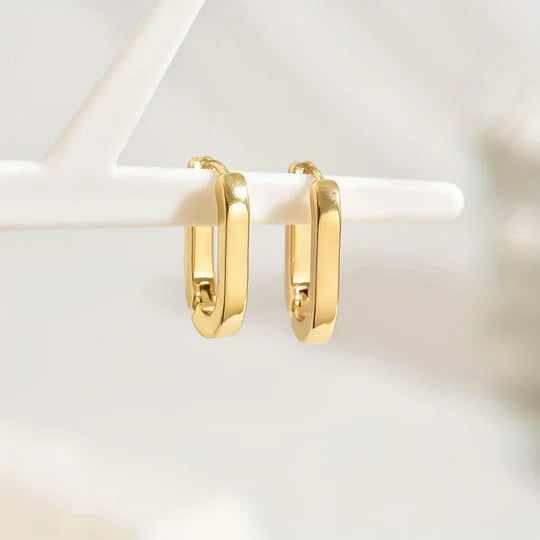 Elegantes pendientes geométricos