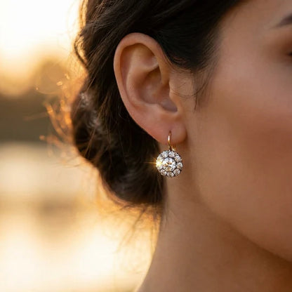 Vintage gold earrings