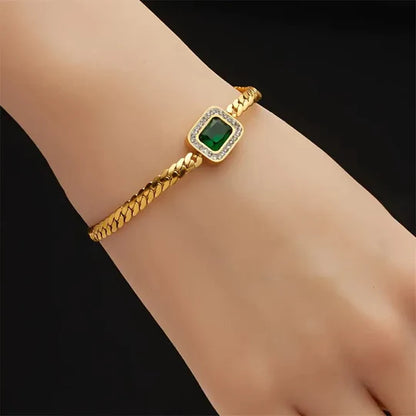 Ioanna Green Bracelet with Emerald