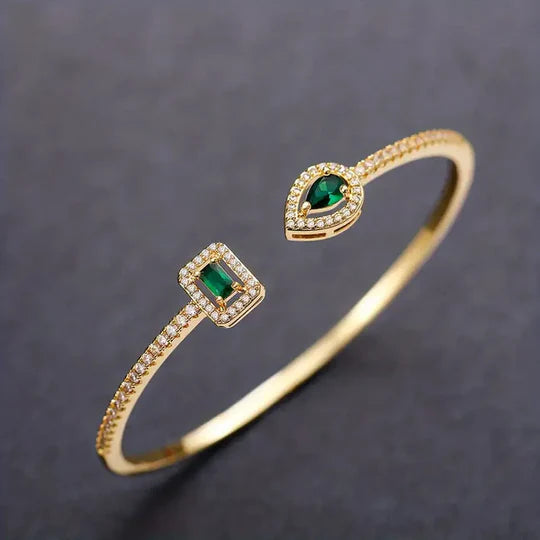 Pulsera Claudia de esmeraldas