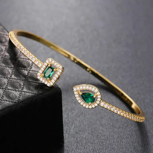 Pulsera Claudia de esmeraldas