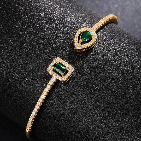 Pulsera Claudia de esmeraldas