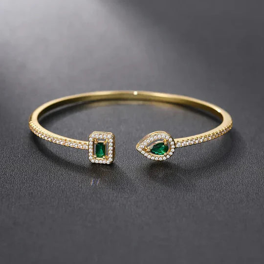 Pulsera Claudia de esmeraldas