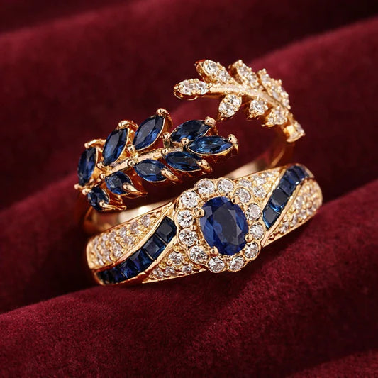 Imperial Shine Gold Ring Set