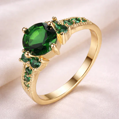 Gold and Emerald Ring