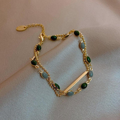 Pulsera con doble colgante