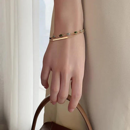 Pulsera con doble colgante