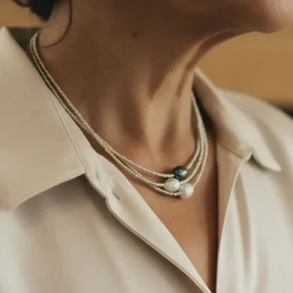 Collar de margaritas naturales