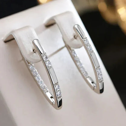 Elegant gold Zirconia Earrings