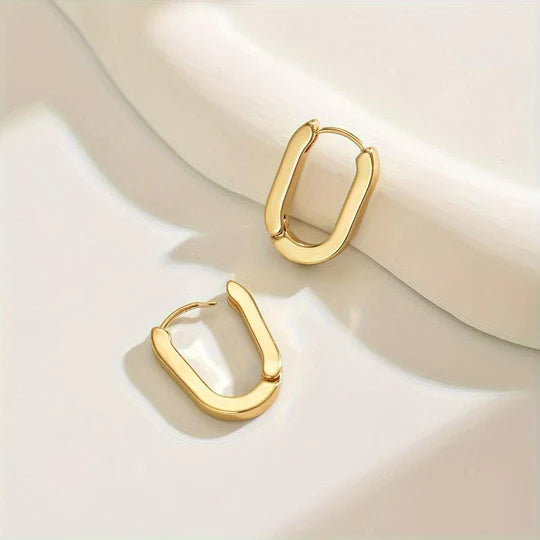 Elegantes pendientes geométricos