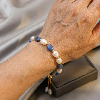 Elegante pulsera de perlas oceánicas