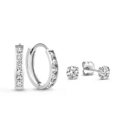 Conjunto de pendientes Dara Brillant con piedras.