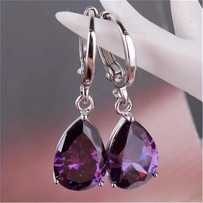 Pendientes de amatista Tania