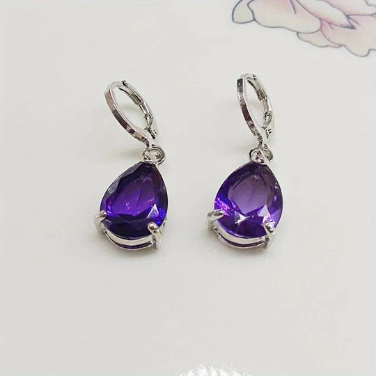 Pendientes de amatista Tania
