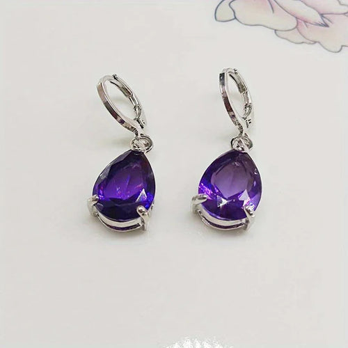 Pendientes de amatista Tania