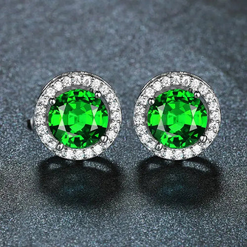 Emerald and Diamond earrings