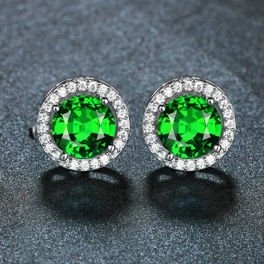Emerald and Diamond earrings