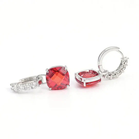 Ruby and Diamond Earrings