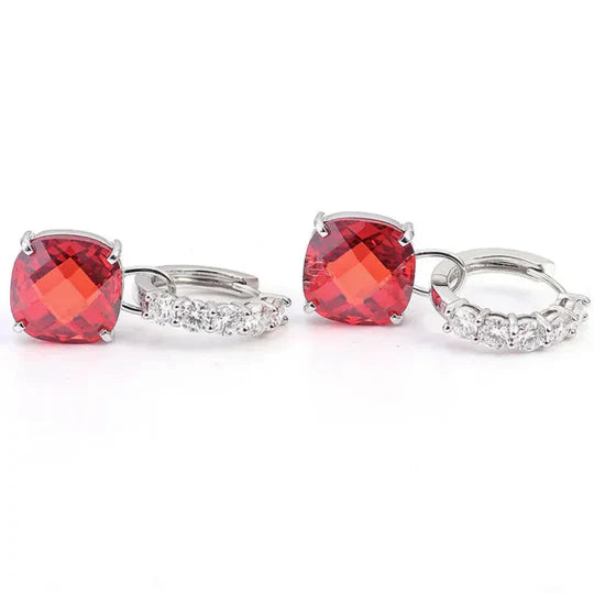 Ruby and Diamond Earrings