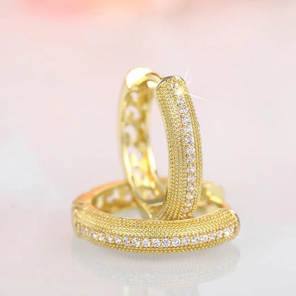 Vintage gold earrings with an Elegant design.